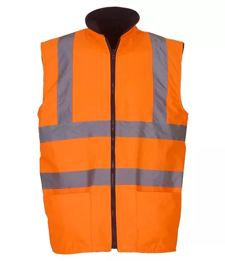 Yoko Hi-Vis Reversible Fleece Bodywarmer