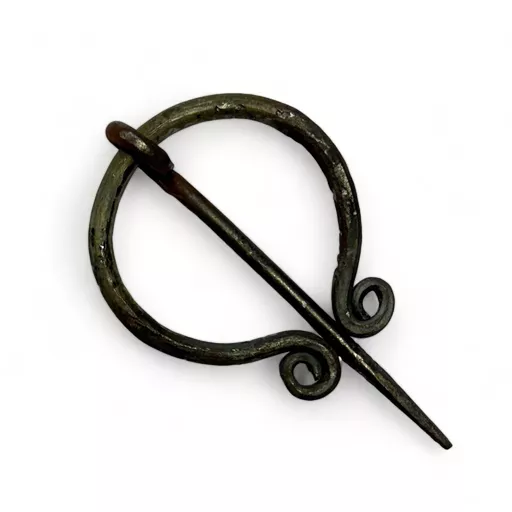 Spiral End Iron Brooch