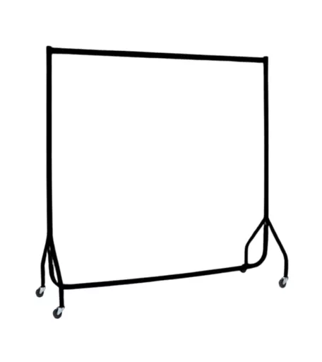 5ft Black Heavy Duty Clothes Rail