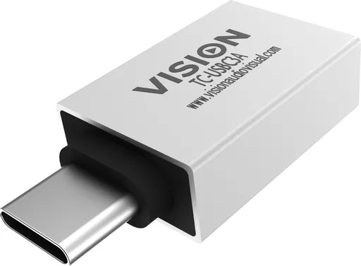 Vision TC-USBC3A cable gender changer USB-A USB-C White