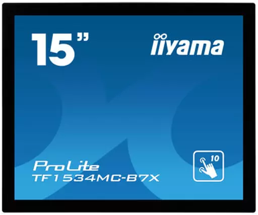 iiyama ProLite TF1534MC-B7X computer monitor 38.1 cm (15") 1024 x 768 pixels XGA LED Touchscreen Multi-user Black