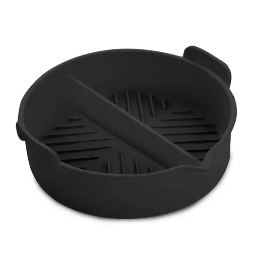 Round Solid Silicone Tray with Divider