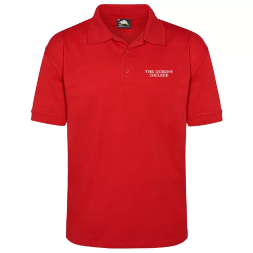 TheQueensCollege_EaglePoloShirt_Red_Front.png