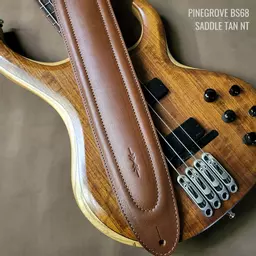 BS68 saddle tan bubble bass guitar strap ANNO 113959.jpg