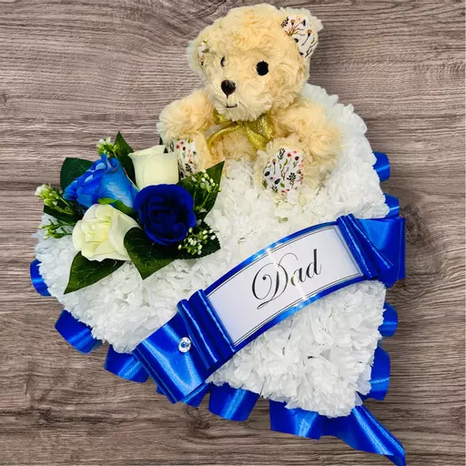 Teddy and Heart Wreath