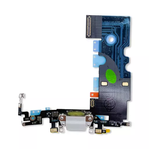 Charging Port Flex Cable (White) (CERTIFIED - OEM) -  For iPhone 8