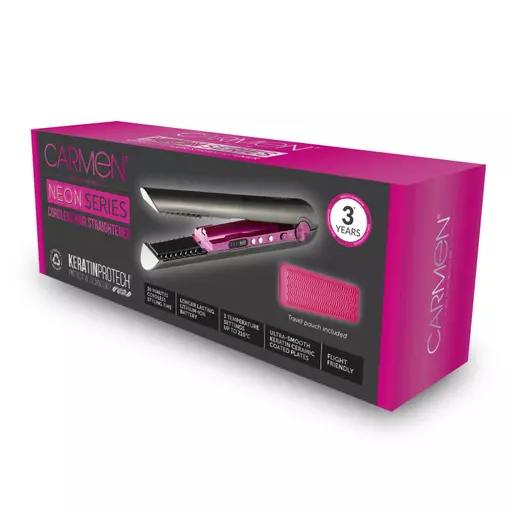 Carmen samantha rechargeable outlet hair straightener