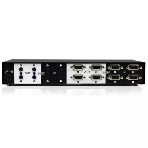 StarTech.com 4x4 VGA Matrix Video Switch Splitter with Audio