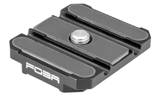 Foba Quick-release plate 3/8", medium format, with cable catcher