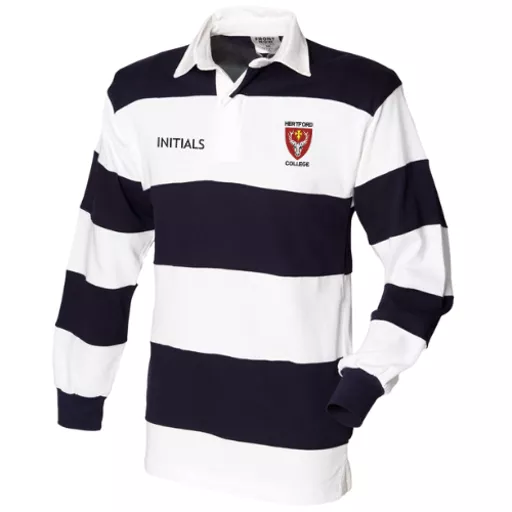 HertfordCollege_StripedRugbyShirt_NavyWhite_Front.png