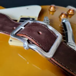 GS78 brown twister Pinegrove guitar strap163404.jpg