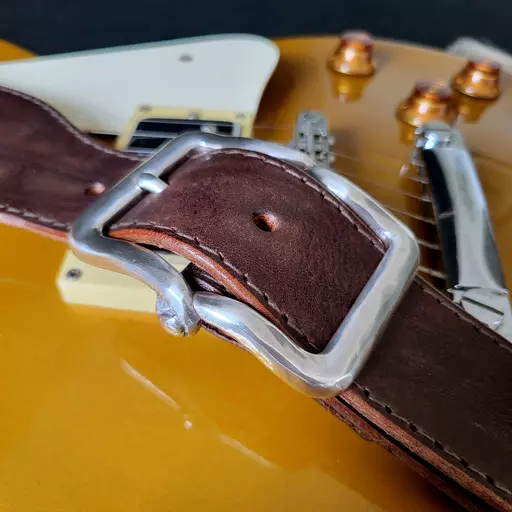 GS78 brown twister Pinegrove guitar strap163404.jpg