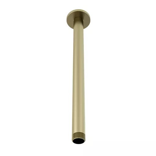 Meriden 300mm Ceiling Mounted Shower Arm - Brushed Brass