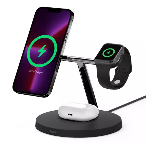 Belkin BOOST↑CHARGE PRO Headset, Smartphone, Smartwatch Black DC Wireless charging Fast charging Indoor