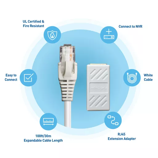 Swann SWNHD-30MCAT5E-GL networking cable White 30 m Cat5e