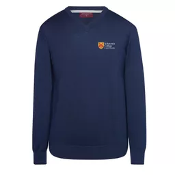 StAntonysCollege_Lodge_MensBostonVNeckJumper_Navy_Front.png