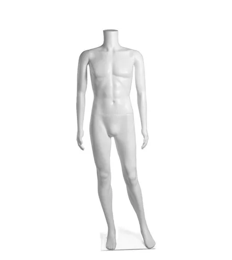 Matt White Male Headless Mannequin