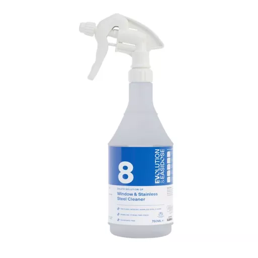WINDOW & S/S CLEANER ED8  - EMPTY TRIGGER BOTTLE (6x750ml)