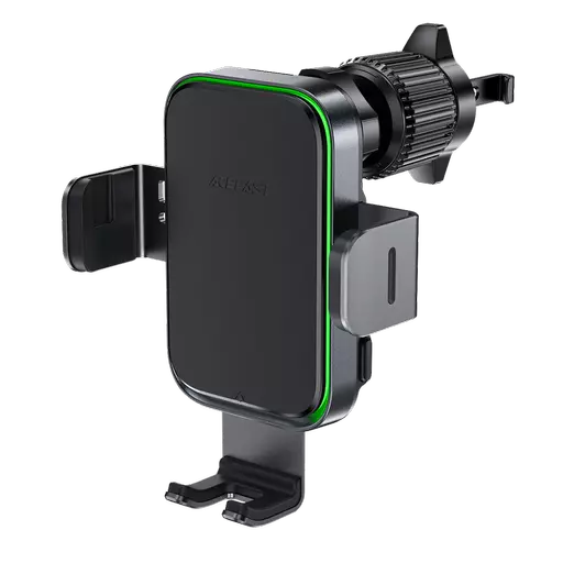 Acefast - 15W Automatic Sensor Wireless Charging Car Vent Holder - Black