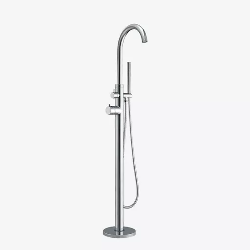 Tec Freestanding Thermostatic Mono Bath Shower Mixer (BSM) Tap - Chrome