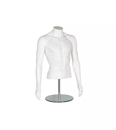 Capri Range - White Male Plastic Torso & Stand