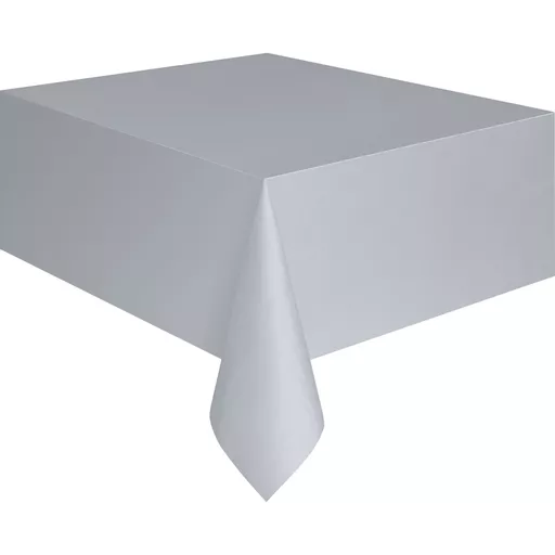 Silver Plastic Tablecover