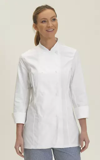 Ladies' Long Sleeve Fitted Chef's Jacket