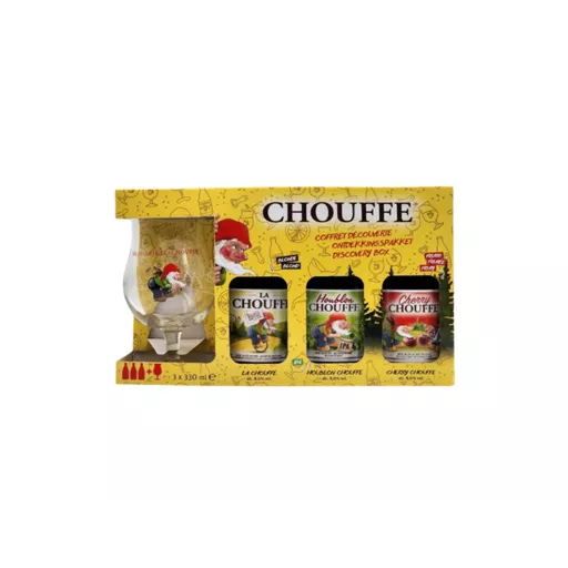 La Chouffe Gift Pack 3x33cl & Glass