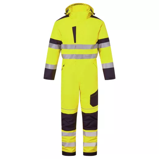 System Hi Vis Eco Insulated Yellow/Navy Coverall