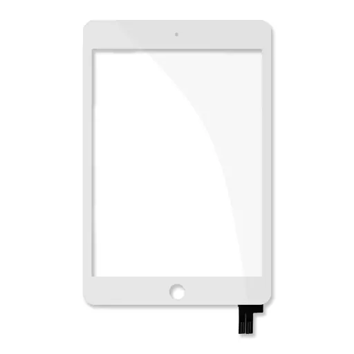 Glass w/ Touch (Glass + Digitizer) (CERTIFIED) (White) - For iPad Mini 5