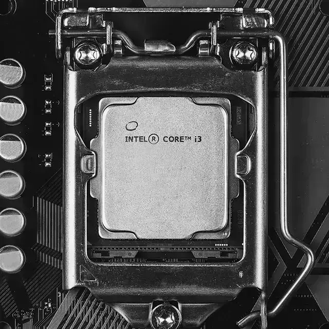 A close-up of the CPU pump with a Chillblast logo