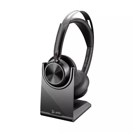 POLY Voyager Focus 2 UC Headset +USB-A to USB-C Cable +Charging Stand