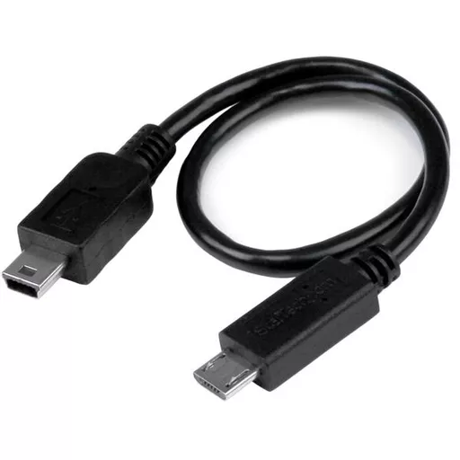 StarTech.com USB OTG Cable - Micro USB to Mini USB - M/M - 8 in.