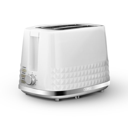 Photos - Toaster Tower Solitaire 2 Slice  White T20082WHT 