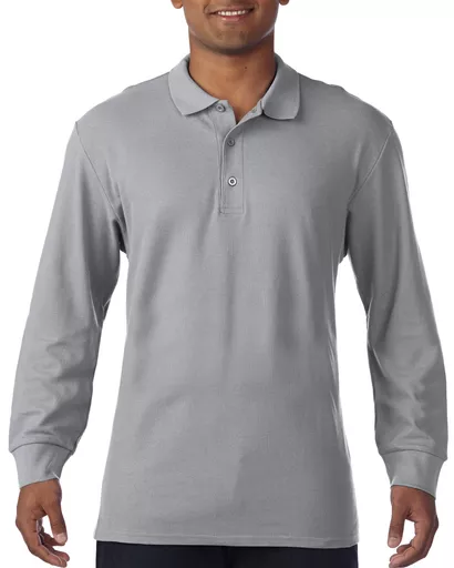 Premium Cotton® Adult Long Sleeve Double PiquÈ Polo