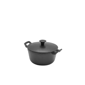 13.5X6.6CM CAST IRON CASSEROLE DISH 