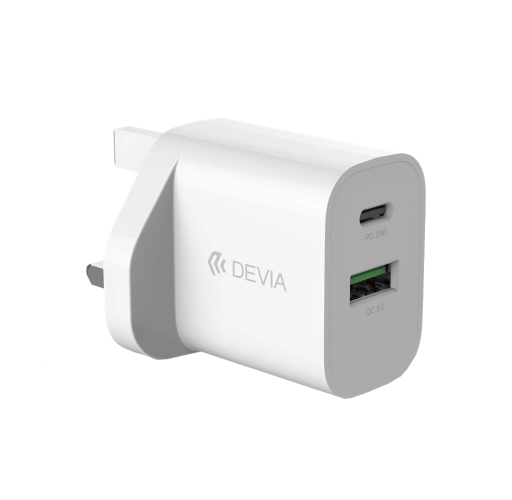 Devia 20W Type C+Type A Quick Charger