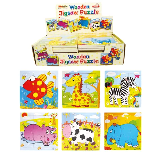 Wooden Animal Puzzle (Sold in 24"s)