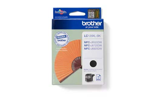 Brother LC-129XLBK Ink cartridge black, 2.4K pages ISO/IEC 24711 50ml for Brother MFC-J 6920