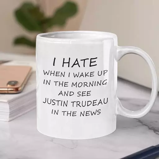 Personalised 'I Hate When I Wake Up & See...' Mug