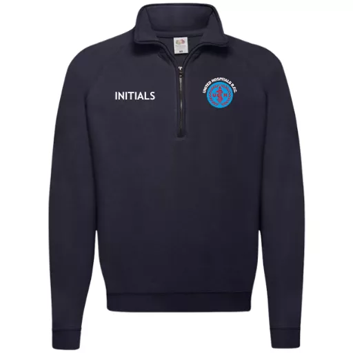 UnitedHospitalsRFC_FruitoftheLoom1_4ZipSweatshirt_Navy_Front.png