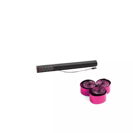Equinox Electric Streamer Confetti Cannon 50cm Pink Metallic