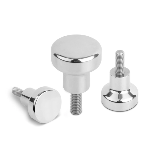 K1309 - Hygienic 316 Stainless Steel Mushroom Knob With External Thread Size M4-M10