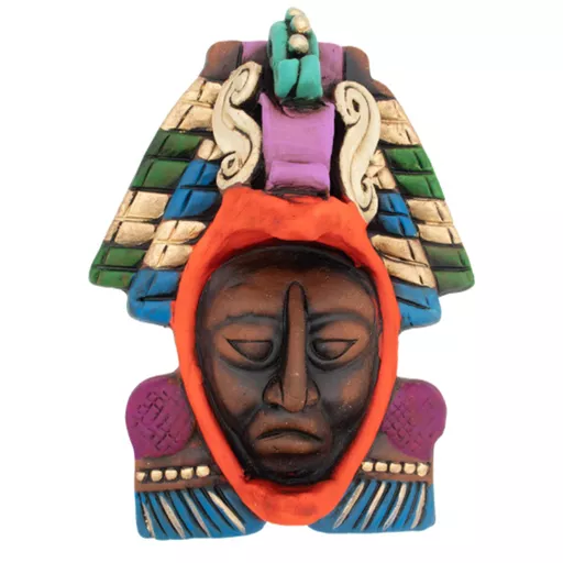 Colourful Clay Eagle Headdress Mask