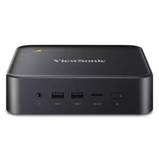 Viewsonic NMP760 PC/workstation Mini PC Intel® Celeron® 5205U 8 GB DDR4-SDRAM 64 GB eMMC ChromeOS Black