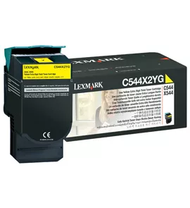 Lexmark C544X2YG Toner yellow, 4K pages ISO/IEC 19798 for Lexmark C 544/546