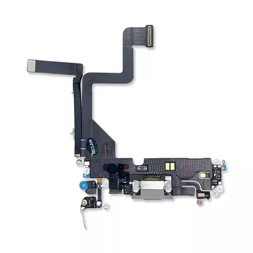 Charging Port Flex Cable (Silver) (RECLAIMED) - For iPhone 14 Pro