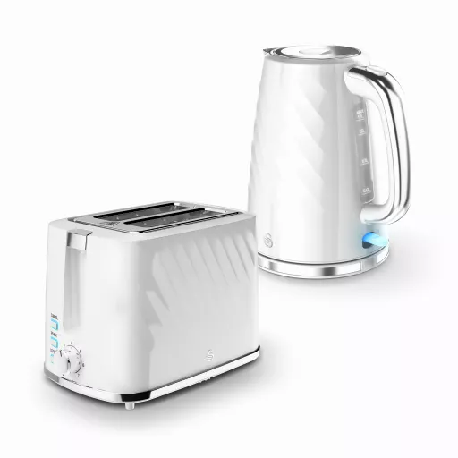 Swan Windsor 2 Slice Toaster and Cordless Kettle Bundle