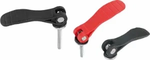 K0646 - Cam Levers With Plastic Handle Male & Female Steel or Stainless Steel Thread M5-M10