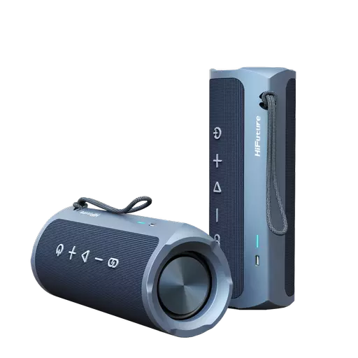HiFuture - Ripple - 30W Waterproof Bluetooth Speaker - Blue